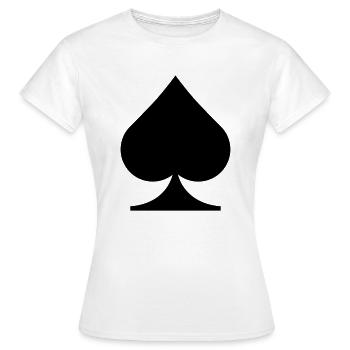 Cartes pique - T-shirt Femme - blanc - Devant - AI Model Female 172 dark (172cm)