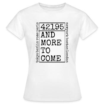 marathon - T-shirt Femme - blanc - Devant - AI Model Female 172 dark (172cm)