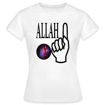 Gott gibt es Allah - Frauen T-Shirt - Weiß - Vorne - AI Model Female 172 dark (172cm)