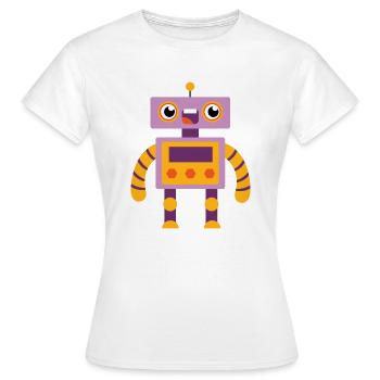 Roboter - Frauen T-Shirt - Weiß - Vorne - AI Model Female 172 dark (172cm)