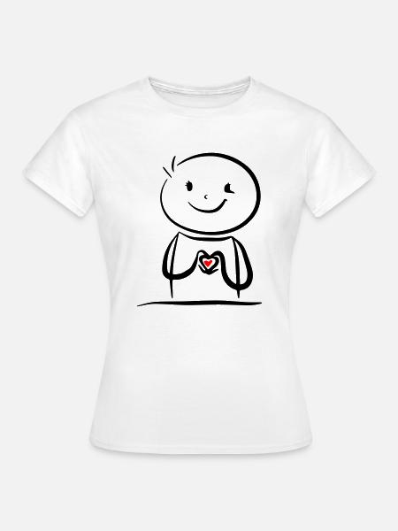 ein Herz für dich - Frauen T-Shirt - Weiß