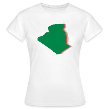 Algerien - Frauen T-Shirt - Weiß - Vorne - AI Model Female 172 dark (172cm)
