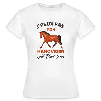 HANOVRIEN 1 - T-shirt Femme - blanc - Devant - AI Model Female 172 dark (172cm)