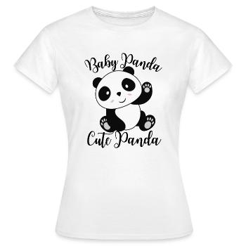 Bébé Panda mignon panda - T-shirt Femme - blanc - Devant - AI Model Female 172 dark (172cm)