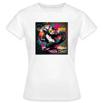 Dépassez vos limites - T-shirt Femme - blanc - Devant - AI Model Female 172 dark (172cm)