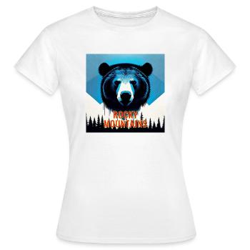 Ours dans les montagnes - T-shirt Femme - blanc - Devant - AI Model Female 172 dark (172cm)