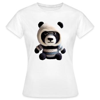 Bébé Panda - T-shirt Femme - blanc - Devant - AI Model Female 172 dark (172cm)