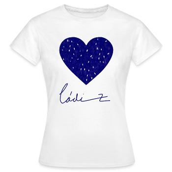 Boats satellite views of Cadiz with love - Women's T-Shirt - white - Front - AI Model Female 172 dark (172cm)