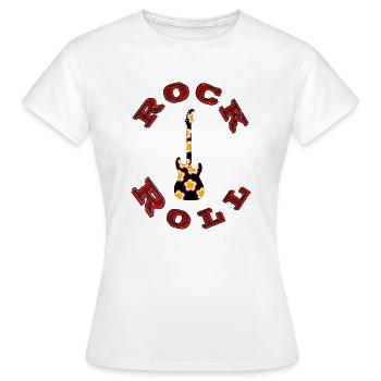 Rock n Roll - Frauen T-Shirt - Weiß - Vorne - AI Model Female 172 dark (172cm)