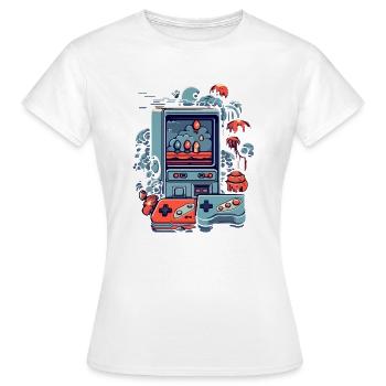 Vintage-Videospiel - Frauen T-Shirt - Weiß - Vorne - AI Model Female 172 dark (172cm)