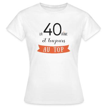 souhait07 - T-shirt Femme - blanc - Devant - AI Model Female 172 dark (172cm)