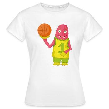 Ballsport - Frauen T-Shirt - Weiß - Vorne - AI Model Female 172 dark (172cm)