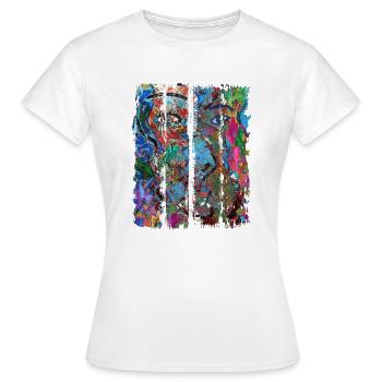 art digitalart graphicdesign vectoriel art graphiques - T-shirt Femme - blanc - Devant - AI Model Female 172 dark (172cm)