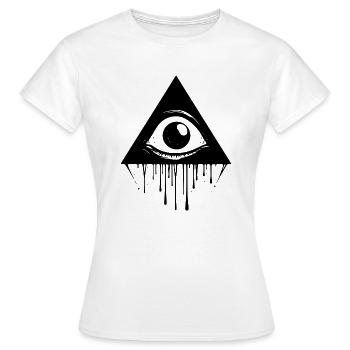 Dreieck der Traurigkeit (NO2) - Frauen T-Shirt - Weiß - Vorne - AI Model Female 172 dark (172cm)