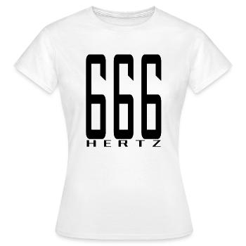 La fréquence de la bête en noir - T-shirt Femme - blanc - Devant - AI Model Female 172 dark (172cm)