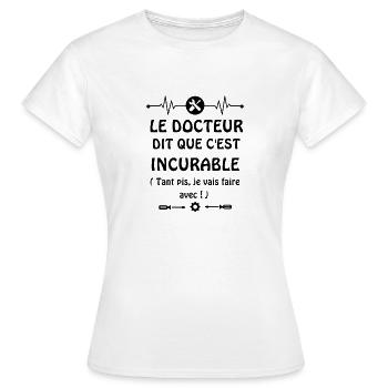 Amour du bricolage - T-shirt Femme - blanc - Devant - AI Model Female 172 dark (172cm)
