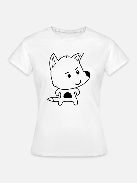 fuchs comic - Frauen T-Shirt - Weiß