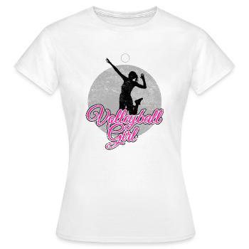 Volleyball Player Girl - Women's T-Shirt - white - Front - AI Model Female 172 dark (172cm)