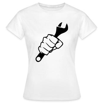 Fist Wrench - Women's T-Shirt - white - Front - AI Model Female 172 dark (172cm)