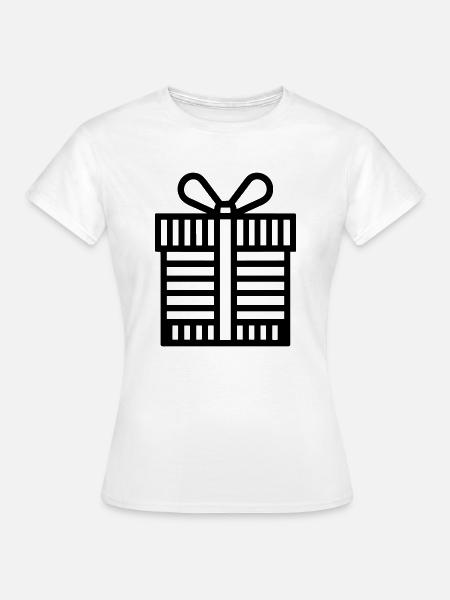 Kleine Geschenkbox - Frauen T-Shirt - Weiß