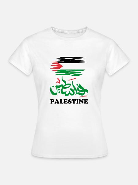 SOLIDARITÄT MIT PALÄSTINA - Frauen T-Shirt - Weiß