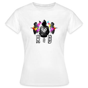 R and B music - Frauen T-Shirt - Weiß - Vorne - AI Model Female 172 dark (172cm)