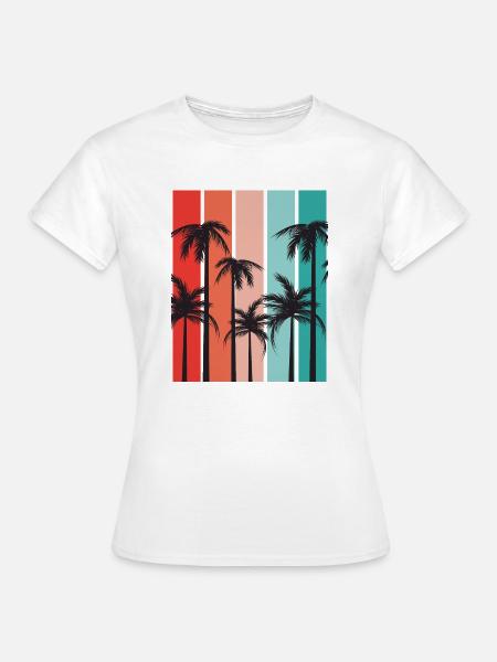 Palm Island Sommerurlaub - Frauen T-Shirt - Weiß