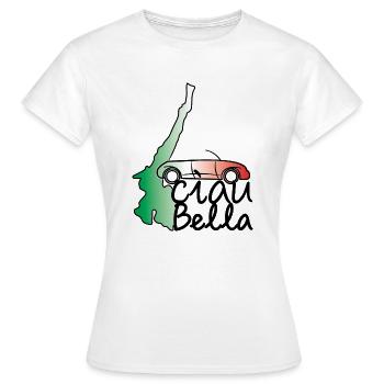 Gardasee Cabrio - Frauen T-Shirt - Weiß - Vorne - AI Model Female 172 dark (172cm)