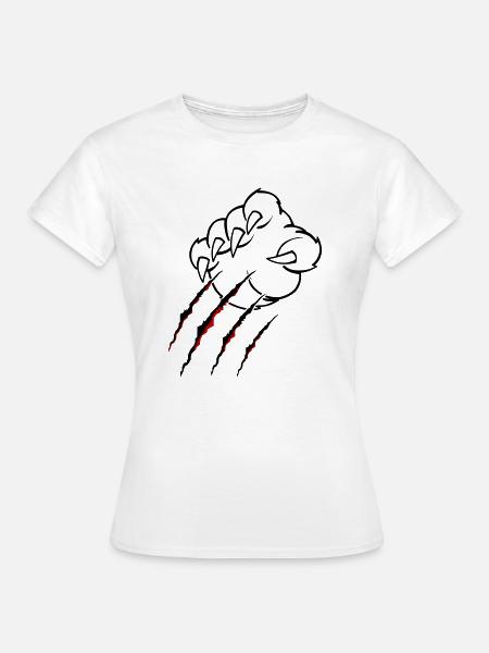 animal krallen - Frauen T-Shirt - Weiß