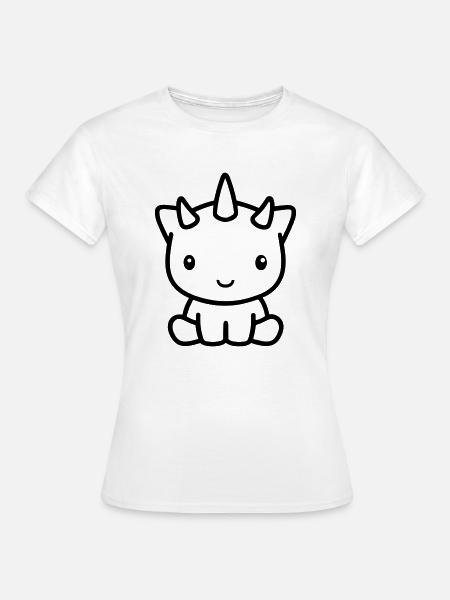Triceratops - Frauen T-Shirt - Weiß