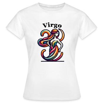 Virgo Virgo colorful - Women's T-Shirt - white - Front - AI Model Female 172 dark (172cm)