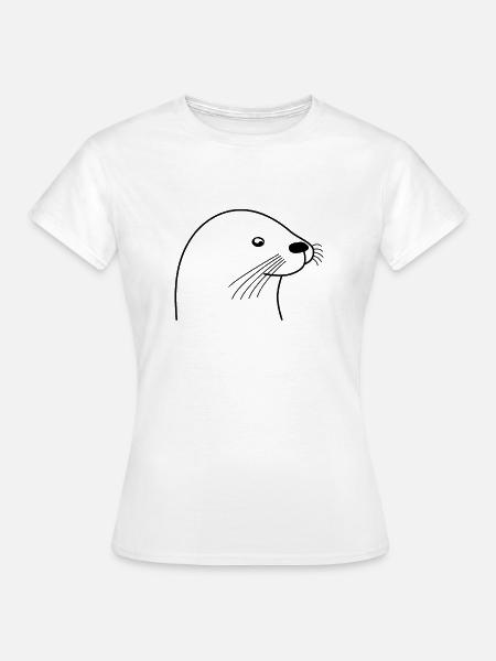 otter - Frauen T-Shirt - Weiß