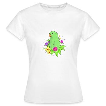perroquet nain petits perroquets tourtereaux - T-shirt Femme - blanc - Devant - AI Model Female 172 dark (172cm)