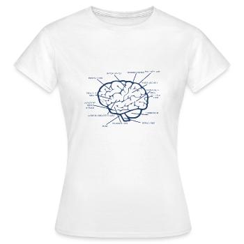 Cerveau Diagramme anatomique médical biologie cadeau - T-shirt Femme - blanc - Devant - AI Model Female 172 dark (172cm)