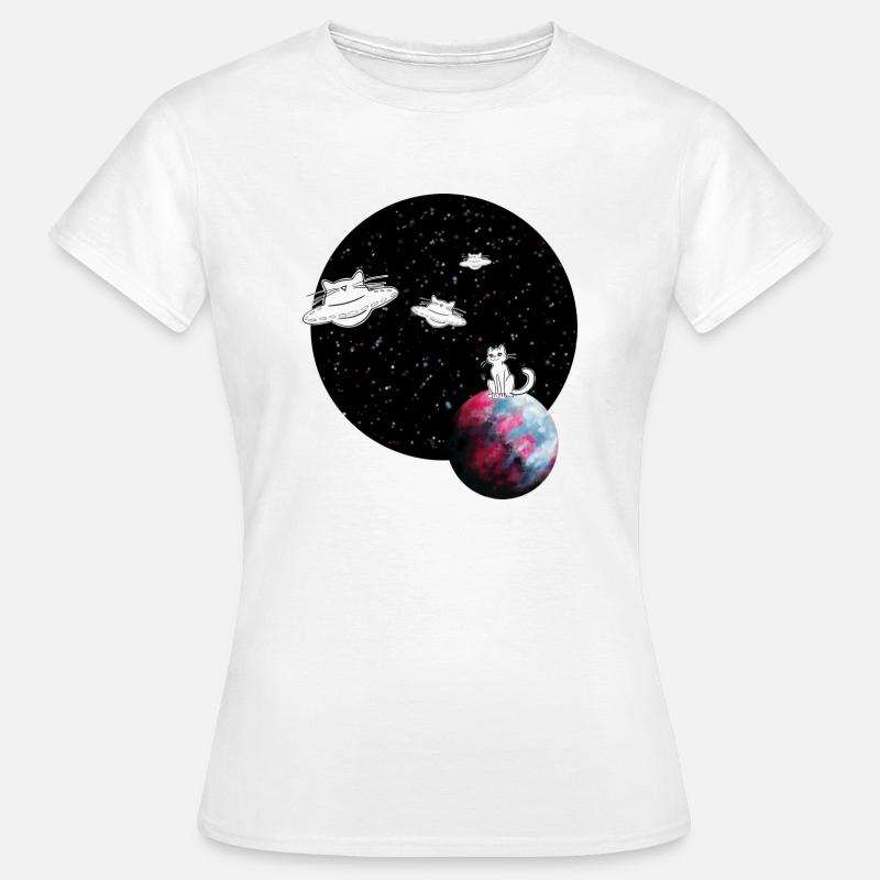 spacecat - Cat from space - Women's T-Shirt - white