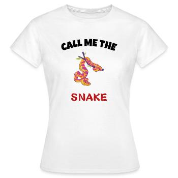 call me the snake - T-shirt Femme - blanc - Devant - AI Model Female 172 dark (172cm)