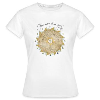 Sterne weisen deinen Weg - Frauen T-Shirt - Weiß - Vorne - AI Model Female 172 dark (172cm)