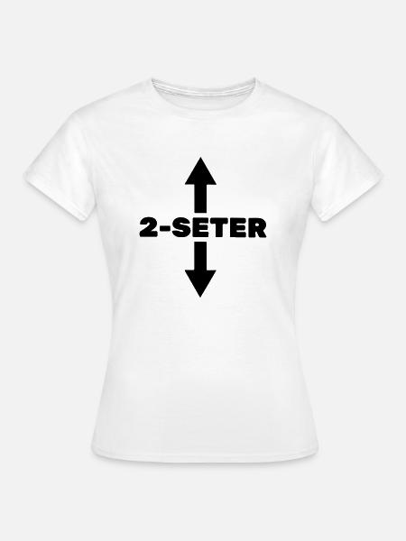 2 Sitze - Frauen T-Shirt - Weiß