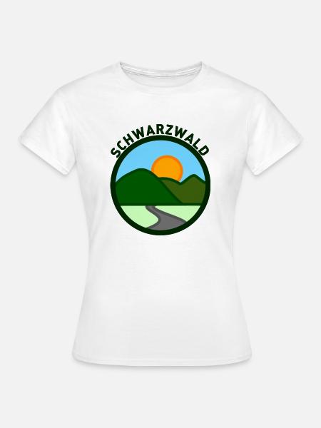 Schwarzwald Retrolook - Frauen T-Shirt - Weiß