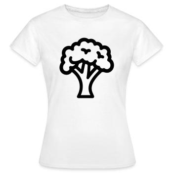 brocoli - T-shirt Femme - blanc - Devant - AI Model Female 172 dark (172cm)