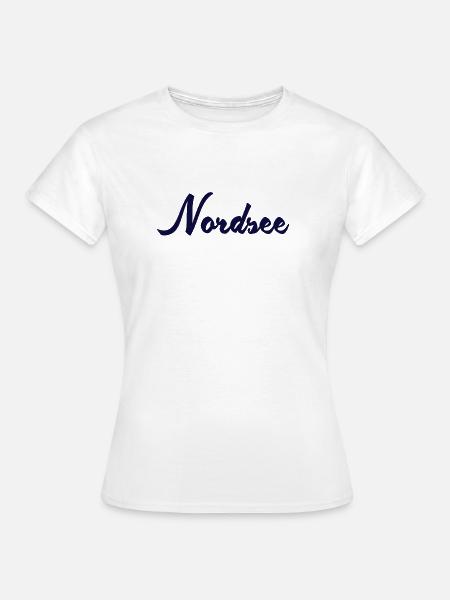 Nordsee Schriftzug - Frauen T-Shirt - Weiß