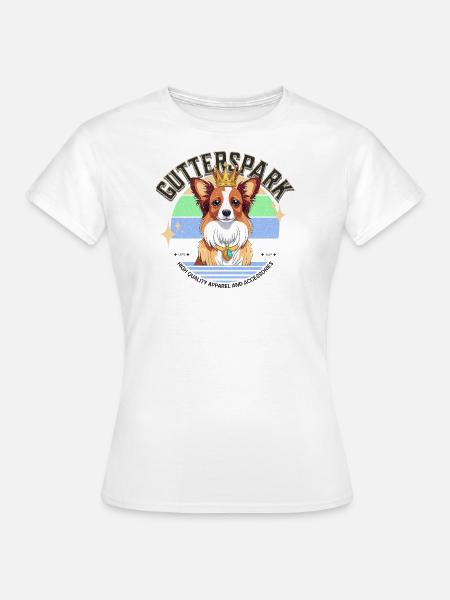 Gutterspark Design Papillon - Frauen T-Shirt - Weiß