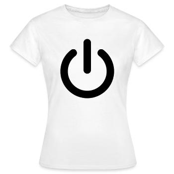 On / Off - Women's T-Shirt - white - Front - AI Model Female 172 dark (172cm)
