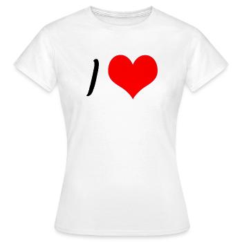 i love xxx - Design individuell beschriften - Frauen T-Shirt - Weiß - Vorne - AI Model Female 172 dark (172cm)