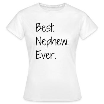 Niece Nephew Nichte Neffe Nièce Neveu - Women's T-Shirt - white - Front - AI Model Female 172 dark (172cm)