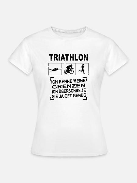 Triathlon - Frauen T-Shirt - Weiß