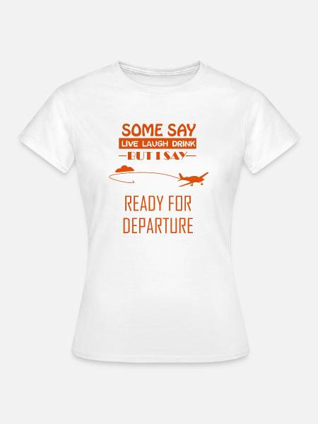 Flugzeug Pilot Flieger Ultaleichtflugzeug - Frauen T-Shirt - Weiß