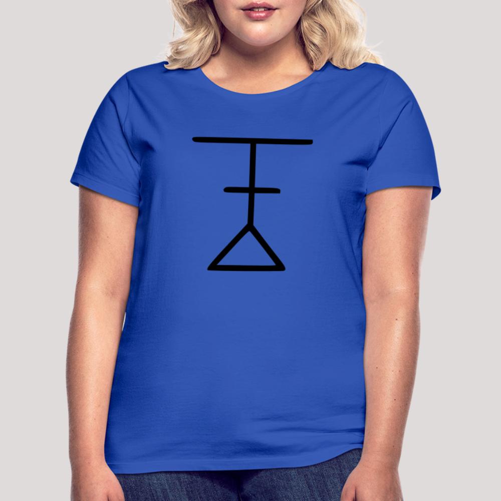 Ynglist Rune Schwarz - Frauen T-Shirt Royalblau
