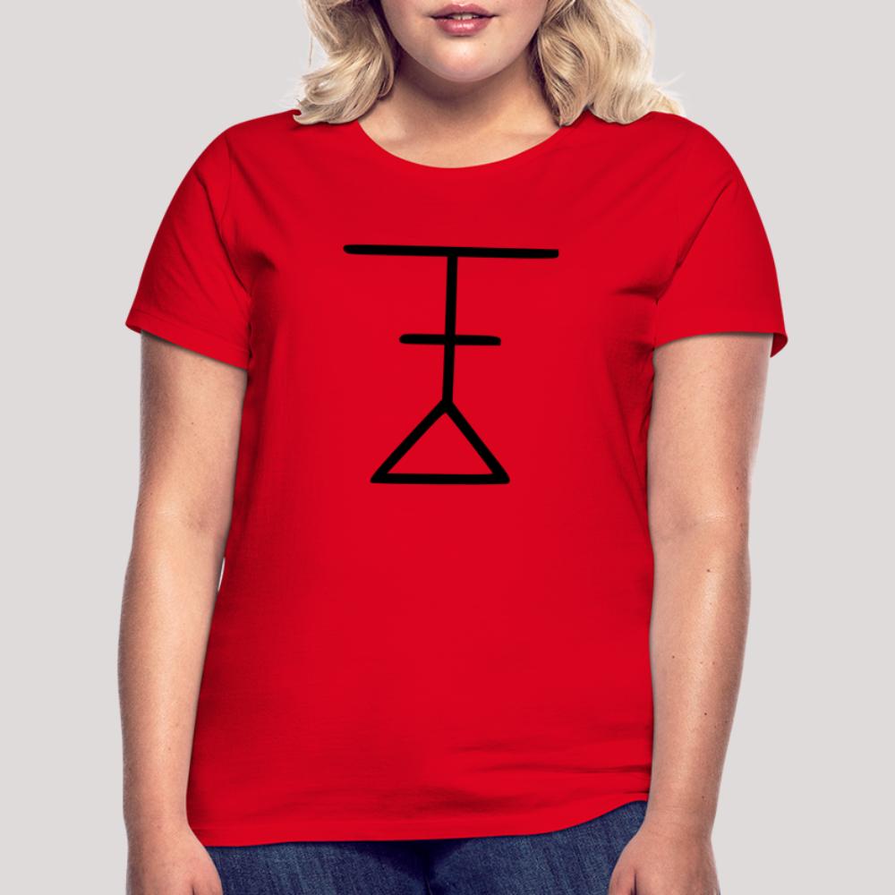 Ynglist Rune Schwarz - Frauen T-Shirt Rot