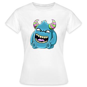 Petit monstre mignon drôle n°39 - T-shirt Femme - blanc - Devant - AI Model Female 172 dark (172cm)